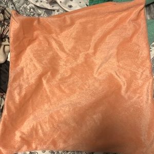 pink throw pillow case no filling